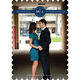 Navy Circle Initials Photo Save the Date Cards Image 6 of 6